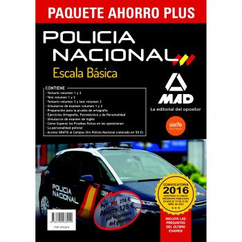Paquete Ahorro PLUS Escala Básica Policía Nacional (Ejercicios físicas y acceso Campus Oro)