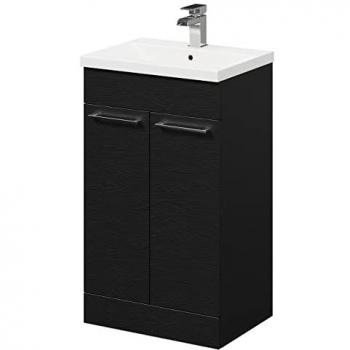 Nero Oak Floor Standing Vanity Unit with 2 Doors