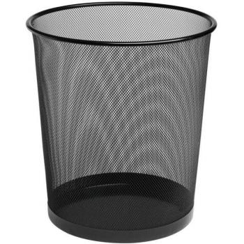 POESSA PAPELERA METALICA DE REJILLA 21X27,5 12 LITROS NEGRO