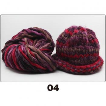 Thick Wool Yarn Roll for Knitting 250g