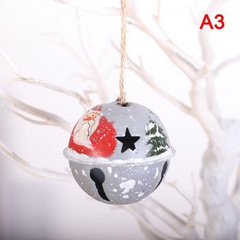 Campanas decorativas para árbol de Navidad con bola de Santa, 1 unidad, 2022