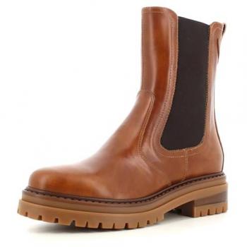 Boots Giardini Nero Chelsea Cognac