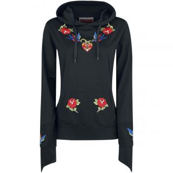 Hoodie Jawbreaker Love Tattoo para Mujer Negro S