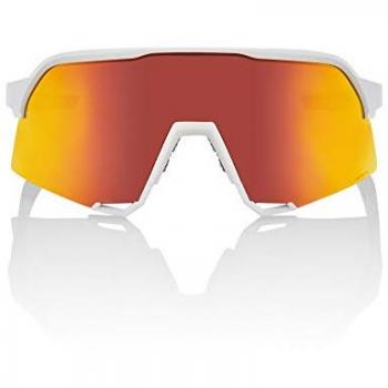 Gafas 100% S3, blancas, lentes HiPER Red Multilayer Mirror