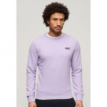 Superdry Crew Sweatshirt mit Logo in Helllila