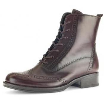 Schnürstiefelette GABOR, Damen, Lyralochung, Gr. 38, kastanie
