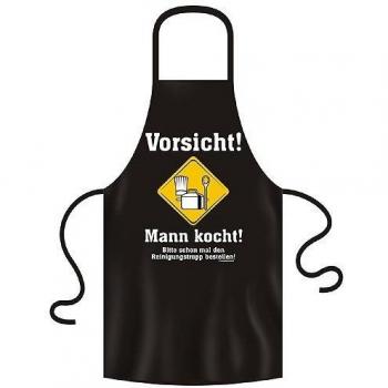 Küchenheld Schürze – Schwarze 100 % Baumwolle mit Warnspruch