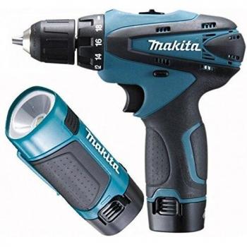 Makita DF330DWE 10.8V Avvitatore/Trapano 2x1.3Ah Li‑Ion + Custodia