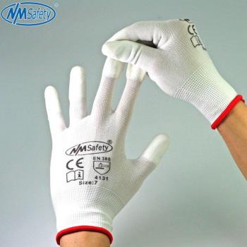 NMSafety 12 Paare Weiße Anti-Statische Tauchfingerhandschuhe