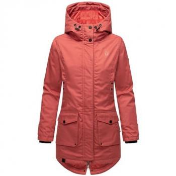 Parka NAVAHOO Brinjaa Gr. XS (34), rosa (altrosa), Damen, Obermaterial: 65% Polyester, 35% Baumwolle, Futter: 100% Polyester, Wattierung: 100% Polyester, Ärmelfutter: 100% Polyester, Jacken, Modischer Winter Kurzmantel mit zahlreichen Taschen