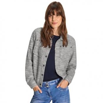 Cecil Damen Kurzjacke Jacquardstruktur weich Gr. XL blau