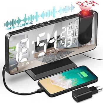 Alarme Proiezione 180° – Sveglia, Radio & Timer