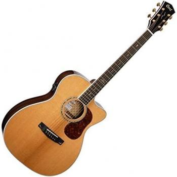Série Gold Cort OC8 : Guitare Électro‑Acoustique, Finition Naturelle Brillante et Soft Case