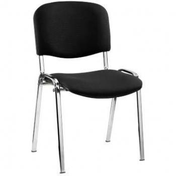 Nowy Styl Besucherstuhl 4 Besucherstühle ISO stapelbar schwarz/chrom