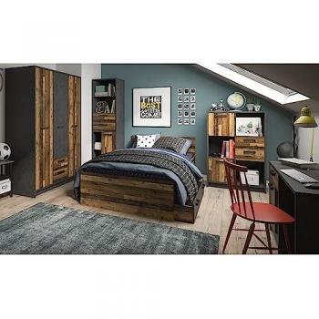 Lomadox Jugendzimmer NELSON-129 mit Bett und Schreibtisch