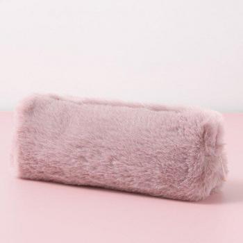 Estuche encantador de felpa rosa