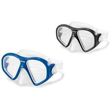 Gafas de buceo para adultos colores surtidos negro o azul INTEX 55977