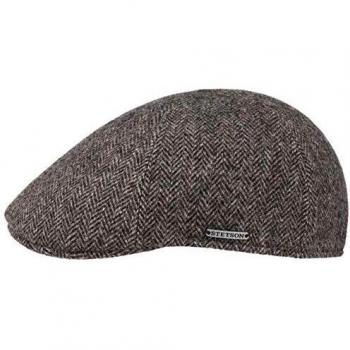 STETSON Texas Wool Herringbone Cap Flatcap Schirmmütze Mütze Gatsbymütze
