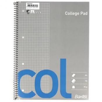 Bantex Quaderno A4+ 70 Fogli Quadretti Copertina Dura
