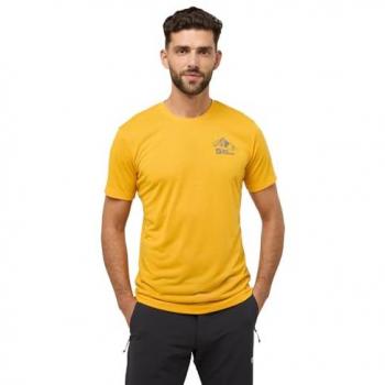 Herren T-Shirt JACK WOLFSKIN VONNAN GRAPHIC, Größe XL, Farbe frisch orange