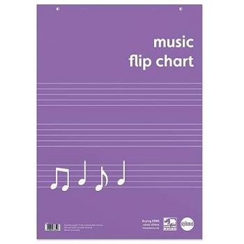 Rhino A1 Educational Music Flipchart Pad 30 Leaf, FCM20/B (Pack of 5)