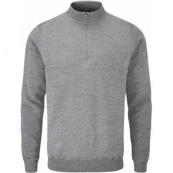 PING Croy Herren Sweatshirt French Grey XXL