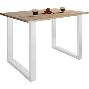 VCM Holz Speisetisch Xona U in elegantem Weiß