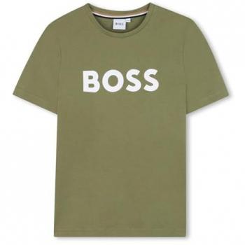 BOSS Kidswear Camiseta Casual de Algodón