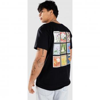 Skateboard T-shirt Monet Nero Floral Stamp