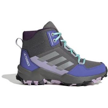 Adidas Terrex AX4R Kids Trail Hiker – Matte Silver & Aqua Combo