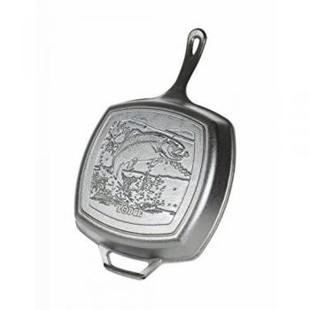 Lodge Wildlife Series 10½ Fish Grill Pan – Black