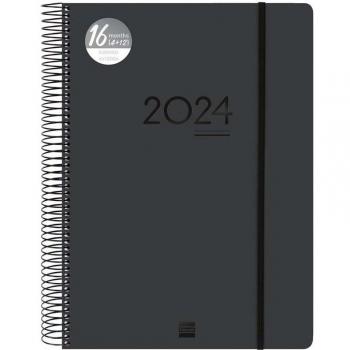 FINOCAM AGENDA ANUAL 16 MESES 23-24 IKON E40 DP NEGRO INTERNACIONAL AGENDAS 16 MESES 23x3x29 Cms
