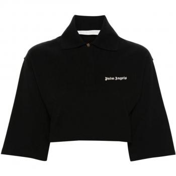 Polo Palm Angels con logo Nero Taglia XS