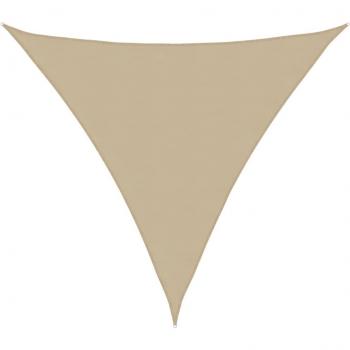 Triangular Sunshade Sail Oxford Fabric 3x3x3 m Beige