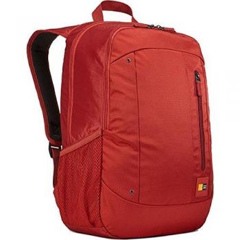 Sac à dos Case Logic WMBP115BRK en nylon pour ordinateur portable 15 pouces et tablette 10,1 pouces Rouge