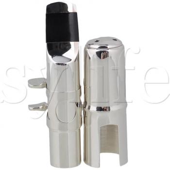 Embut E♭ Sax Alto – Ligature 7#, finition argent nickelé