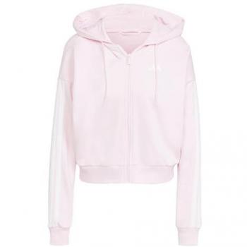 Haut à capuche zippé femme Adidas Essentials 3 Bandes