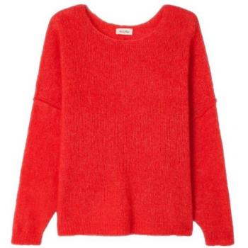 Pull American Vintage YANBAY Rouge pour Femme XS/S
