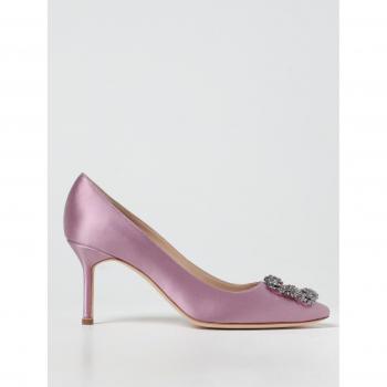 Violet Satin Pumps by Manolo Blahnik Size 37.5