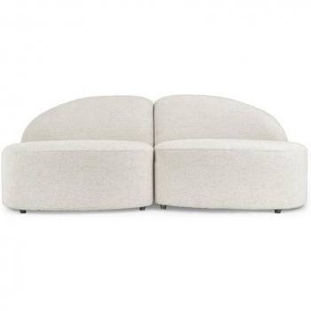 NV GALLERY TODD 2‑Sitzer – modulierbares Bouclé Sofa Weiß Latte B190