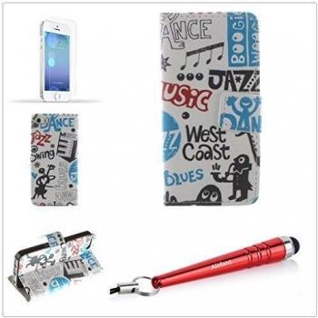 Funda portátil Alefant con impresión para iPhone 5 5S 5G