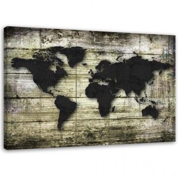 Stampa Mappamondo Elegante 60x40