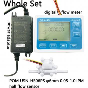 Medidor de Flujo de Agua con Sensor Hall 0,05-1L/min