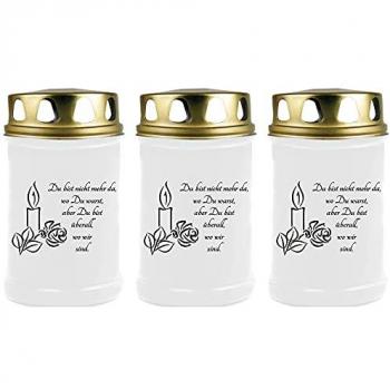 Grabkerze 3er Set