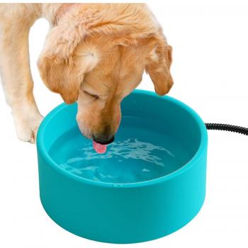 Bol pour animaux chauffant 3,2 l avec thermostat et câble de 6,6 pieds