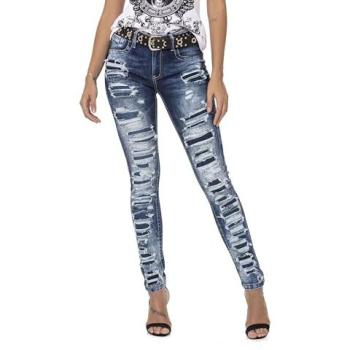 Damenjeans CIPO & BAXX in Blau
