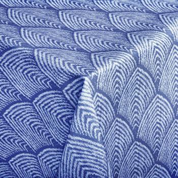 ERWIN M. Leaf-Ecktischdecke 130 × 160 cm – Blau & Rechteck