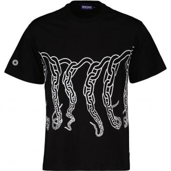 T-Shirt con Logo Polpo e Catena