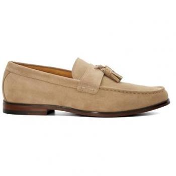 Dune London Men's Blaikes Sand Suede Tassel Loafers