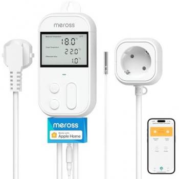 ThermoSmart Meross 16A 3680 W – intégration Apple Home, Alexa et Google Assistant